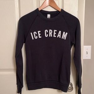 Black ice cream sweatshirt Molly Moon xs